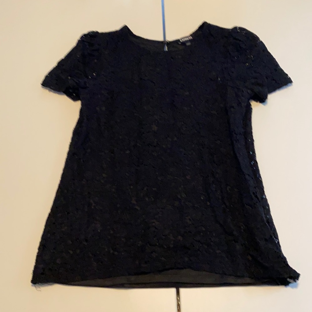 Express Black Lace Top